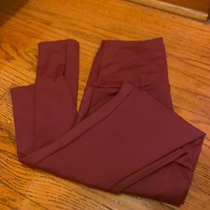 Maroon leggings